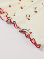 Women's Casual Cherry Tencel Pajama Set