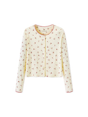 Women's Casual Cherry Tencel Pajama Set