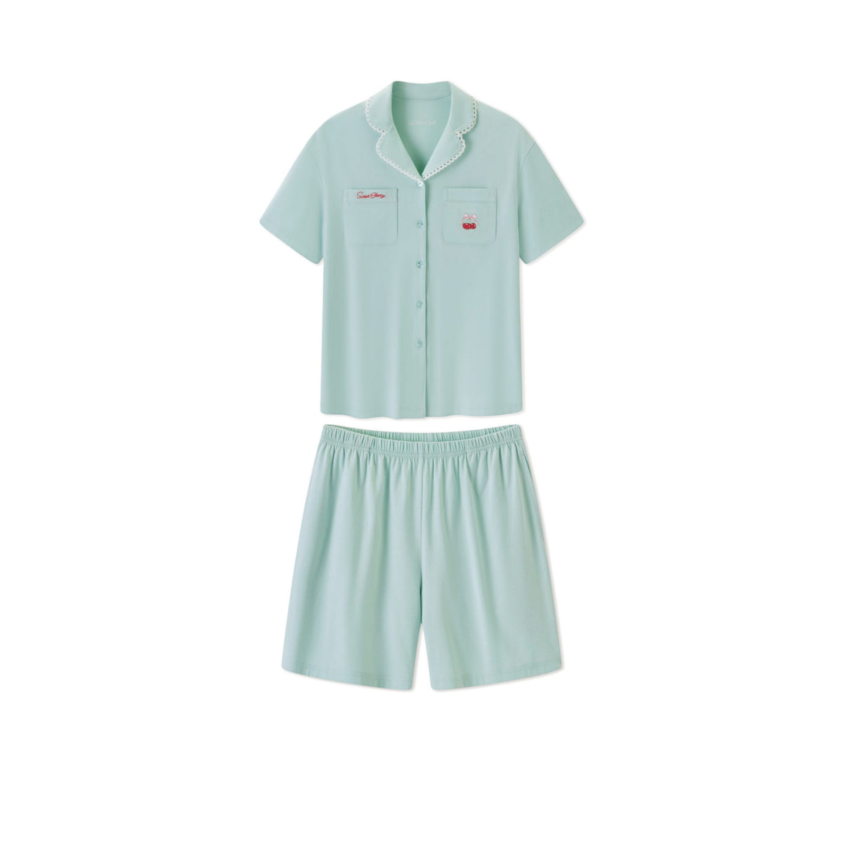 Women's Casual Cherry Pajama Set