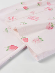 Women's Cozy Strawberry Print Pajama Set