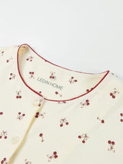 Women's Casual Cherry Tencel Pajama Set