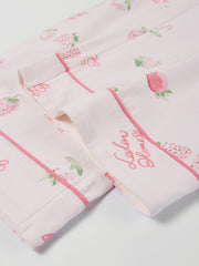 Women's Cozy Strawberry Print Pajama Set