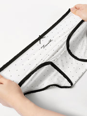 Women's Cute Breathable Polka-Dot Briefs 3-Pack