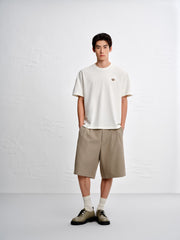 Men's Cotton T-Shirt with Back Embroidery