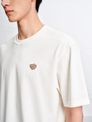 Men's Cotton T-Shirt with Back Embroidery