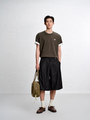 Men's Cotton T-Shirt with Back Embroidery