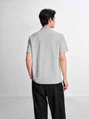 Men's Cool Touch Stand Collar Polo Shirt