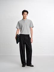 Men's Straight-Leg Pants with Belt