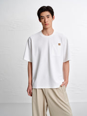 Men's Loose-Fit T-Shirt with Bear Embroidery