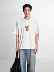 Men's Cotton 3D Cartoon Graphic T-Shirt