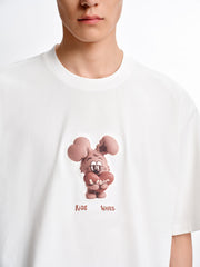 Men's Cotton 3D Cartoon Graphic T-Shirt