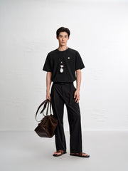 Men's Basic Embroidered T-Shirt