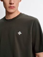 Men's Basic Embroidered T-Shirt