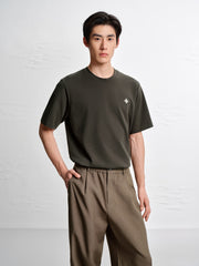Men's Basic Embroidered T-Shirt
