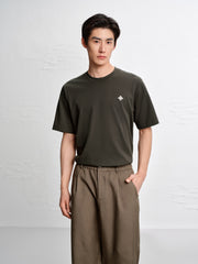 Men's Basic Embroidered T-Shirt
