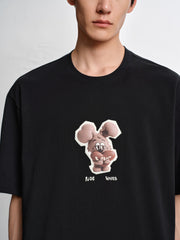 Men's Cotton 3D Cartoon Graphic T-Shirt