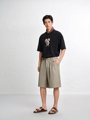 Men's Cotton 3D Cartoon Graphic T-Shirt
