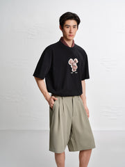 Men's Cotton 3D Cartoon Graphic T-Shirt