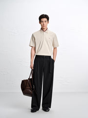 Men's Straight-Leg Pants with Belt