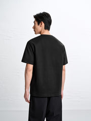 Men's Minimal Solid T-Shirt with Patch Detail