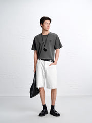 Men's Basic Straight-Leg Denim Shorts