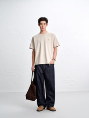 Men's Vintage Jeans with Contrast Topstitching