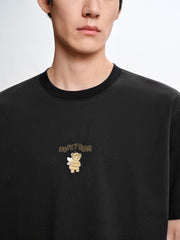 Men's Cotton-Blend T-Shirt with Graphic Embroidery