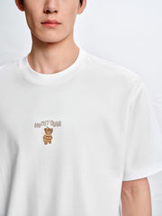 Men's Cotton-Blend T-Shirt with Graphic Embroidery