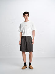 Men's Cotton-Blend T-Shirt with Graphic Embroidery