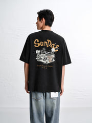 Men's Loose-Fit T-Shirt with Back Print
