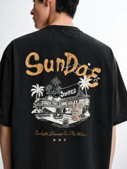 Men's Loose-Fit T-Shirt with Back Print