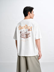 Men's Loose-Fit T-Shirt with Back Print