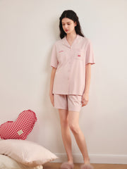Women's Casual Cherry Pajama Set