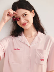 Women's Casual Cherry Pajama Set