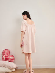 Women's Sweet Square-Neck Sleep Dress
