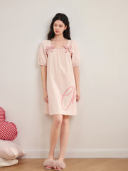 Women's Sweet Square-Neck Sleep Dress
