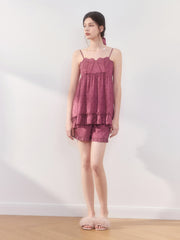 Women's Iridescent Shell Camisole Loungewear Set