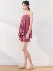 Women's Iridescent Shell Camisole Loungewear Set