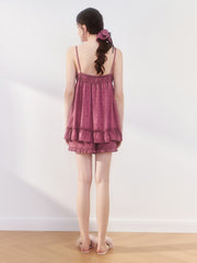 Women's Iridescent Shell Camisole Loungewear Set