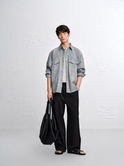 Men's Loose-Fit Gradient Print Shirt