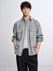 Men's Loose-Fit Gradient Print Shirt