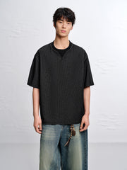 Men's Drop-Shoulder Layered-Look T-Shirt
