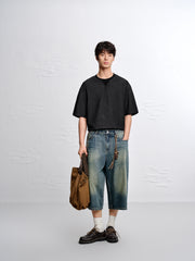 Men's Drop-Shoulder Layered-Look T-Shirt