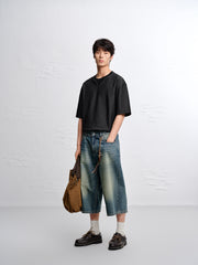 Men's Drop-Shoulder Layered-Look T-Shirt