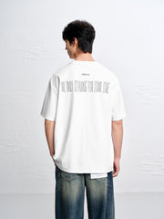 Men's Soft T-Shirt with Back Embroidery
