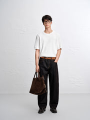 Men's Allover Textured Jacquard Knit T-Shirt