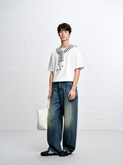 Men's Casual Loose Fit Straight Jeans