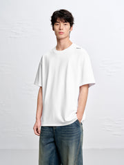 Men's Soft T-Shirt with Back Embroidery