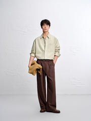 Men's Jacquard Straight-Leg Pants