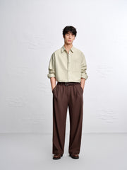 Men's Jacquard Straight-Leg Pants